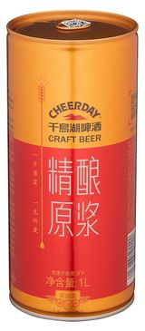 Изображение товара Пиво Cheerday Gold  светлое фильтрованное, 1 л