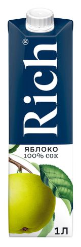 Изображение товара Сок Rich Яблоко, 1 л