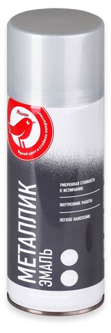 Изображение товара Эмаль АШАН Красная птица металлик серебро, 520 мл