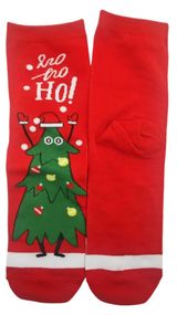 Изображение товара Носки женские новогодние красные, р 38-42
