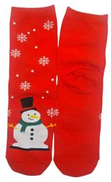 Изображение товара Носки женские новогодние красные, р 38-42
