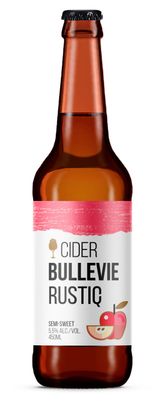 Изображение товара Сидр Bullevie Rustic полусладкий 5,5%, 450 мл
