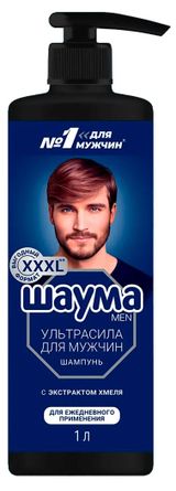 Изображение товара Шампунь для волос «Шаума» Men с экстрактом хмеля, 1 л