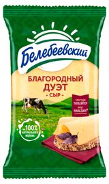 Изображение товара Сыр полутвердый Белебеевский Благородный дуэт 50% БЗМЖ, 190 г