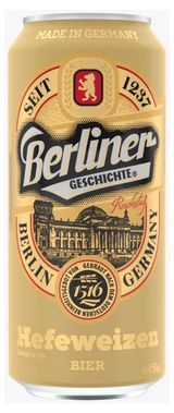 Изображение товара Пиво светлое Berliner Geschichte Hefeweizen 5,2%, 500 мл
