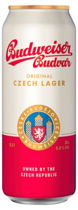 Изображение товара Пиво светлое Budweiser Budvar 5,0%, 500 мл