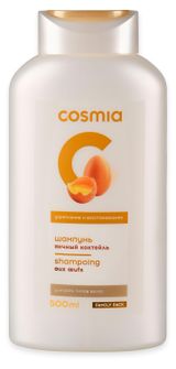 Изображение товара Шампунь для волос укрепляющий и восстанавливающий Cosmia Яичный коктейль, 500 мл