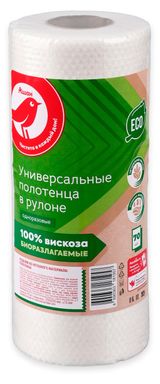 Изображение товара Полотенца АШАН Красная птица Универсальные в рулоне, 70 шт