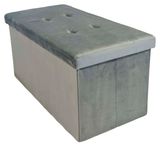 Изображение товара Пуф Actuel складной рэй графит, 76х38х38 см