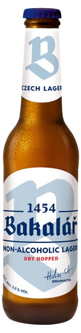 Изображение товара Пиво безалкогольное Bakalar Nealko Za Studena Chelemy светлое фильтрованное 0,5%, 330 мл
