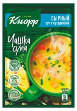 Изображение товара Суп заварной «Кнорр» Чашка супа Сырный с сухариками, 15,6 г