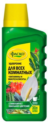 Изображение товара Удобрение «Фаско» Цветочное счастье Для всех комнатных органоминеральное, 285 мл