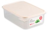 Изображение товара Контейнер Actuel для продуктов прямоугольный с гибкой крышкой светло-бежевый, 1,5 л