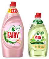 Изображение товара Средство для мытья посуды Fairy Жасмин, 900 мл + Бергамот, 450 мл