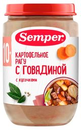 Изображение товара Пюре Semper Картофельное рагу с с говядиной с 10 мес., 190 г
