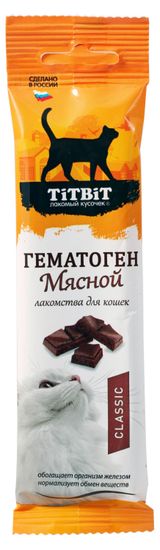 Изображение товара Лакомство для кошек TiTBiT Гематоген мясной classic, 30 г