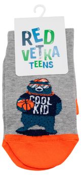 Изображение товара Носки детские «Красная Ветка» Медведь серые, р. 16-18