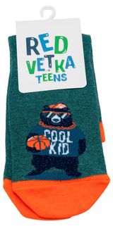 Изображение товара Носки детские «Красная Ветка» Медведь зеленые, р. 18-20