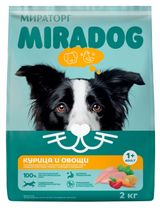 Изображение товара Корм сухой для собак «Мираторг» Miradog курица и овощи, 2 кг