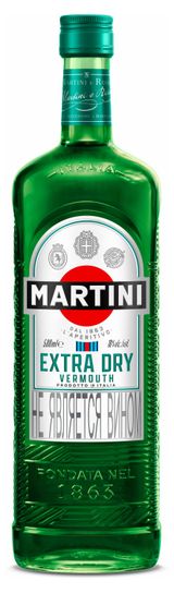Изображение товара Вермут Martini Extra Dry белый сухой Италия, 0,5 л