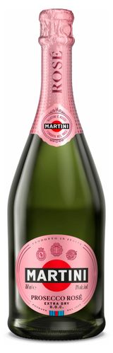 Изображение товара Игристое вино Martini Rose Extra Dry Prosecco DOC розовое сухое Италия, 0,75 л