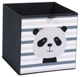 Изображение товара Коробка для хранения Actuel текстильная Панда, 27x27x27 см