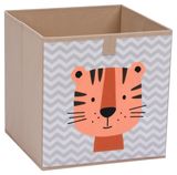 Изображение товара Коробка для хранения Actuel текстильная Тигр, 27x27x27 см