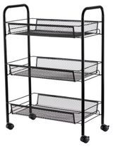 Изображение товара Стеллаж из металла Actuel на колесиках с 3 полками, 44x25,5x62,5 см