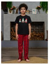 Изображение товара Пижама для мальчика новогодняя InExtenso Гномы с коротким рукавом