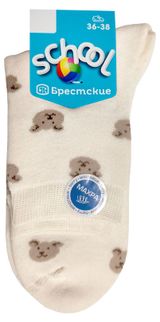 Изображение товара Носки детские «Брестские» зимние шоколадно-белые, р. 23-24