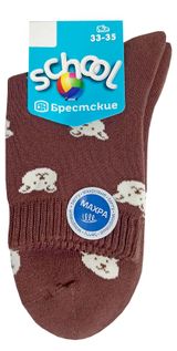 Изображение товара Носки детские «Брестские» зимние коричневые, р. 21-22