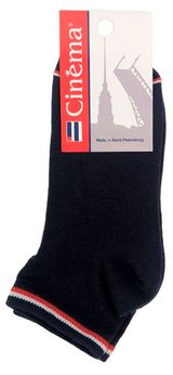 Изображение товара Носки женские Cinema в полоску темно-синие, размер 25