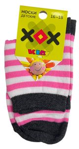 Изображение товара Носки детские ХОХ Kids бело-розовые, размер 16-18