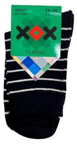 Изображение товара Носки детские ХОХ Classic черные, размер 18-20