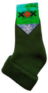 Изображение товара Носки детские «ХОХ» махровые темно-зеленые, р. 22