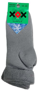 Изображение товара Носки детские «ХОХ» махровые серые, р. 20