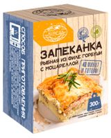 Изображение товара Запеканка рыбная Aurora из филе горбуши с моцареллой замороженная, 300 г