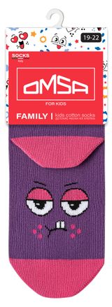 Изображение товара Носки детские Omsa Смайлик фиолетовые, р. 31-34