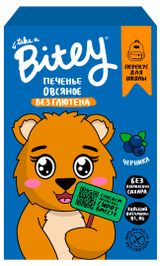 Изображение товара Печенье овсяное Take a Bitey Черника без глютена, 60 г