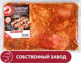 Изображение товара Шашлык из свинины АШАН Красная птица Барбекю фермерский охлажденный, ~ 1,6 кг