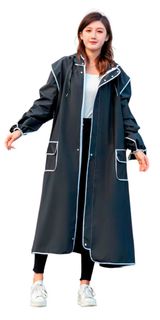 Изображение товара Плащ-дождевик мужской с перчатками черный, one size