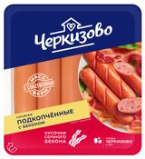 Изображение товара Сосиски подкопченные «Черкизово» с беконом, 400 г