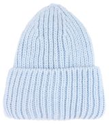 Изображение товара Шапка женская с отворотом голубая, р. 56-58