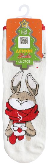 Изображение товара Носки детские новогодние «Брестские» молочный, р. 17-18