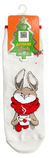 Изображение товара Носки детские новогодние «Брестские» молочный, р. 19-20