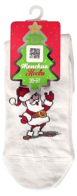 Изображение товара Носки женские новогодние «Брестские» Classic молочный, р. 23