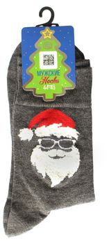 Изображение товара Носки мужские «Брестские» Classic Новый год темно-серый меланж, р. 25