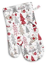 Изображение товара Прихватка варежка «Лен Наш» рогожка, 18х30 см, 1 шт в ассортименте