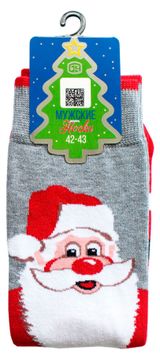 Изображение товара Носки мужские новогодние «Брестские» Classic серый меланж, р. 27