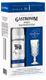Изображение товара Водка Gastronom Купаж №1 Россия, 0,5 л + рюмка 50 мл 1 шт